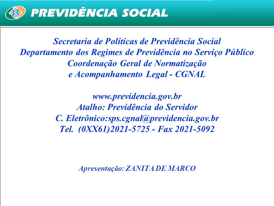 Secretaria de Políticas de Previdência Social