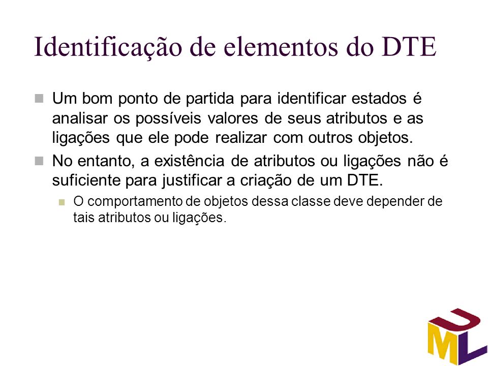 Identificação de elementos do DTE