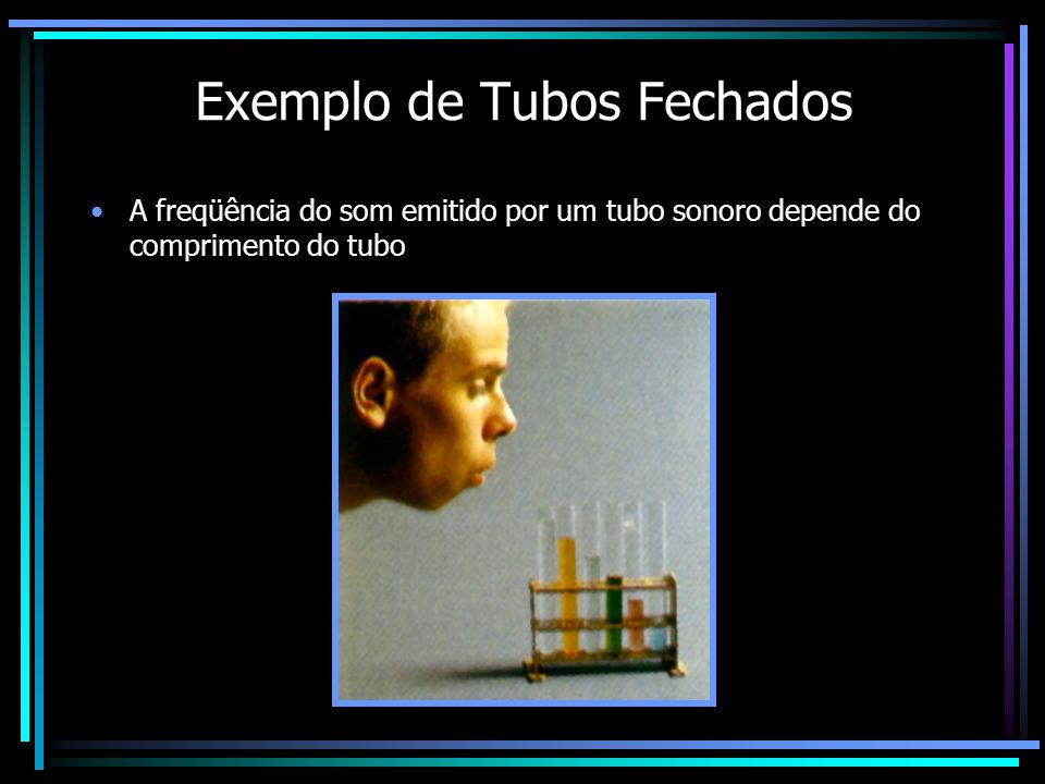 Exemplo de Tubos Fechados