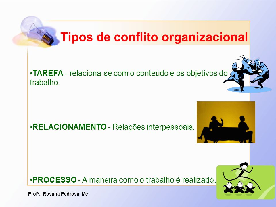 Tipos de conflito organizacional