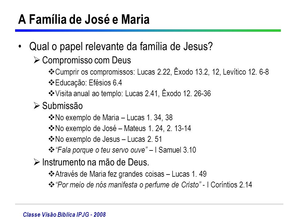 A Família de José e Maria