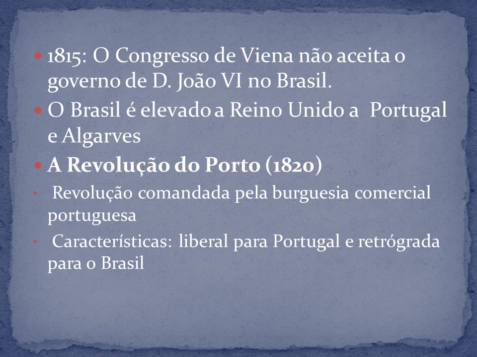 O Brasil é elevado a Reino Unido a Portugal e Algarves