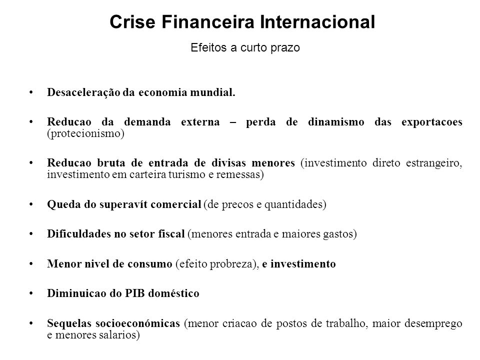 Crise Financeira Internacional