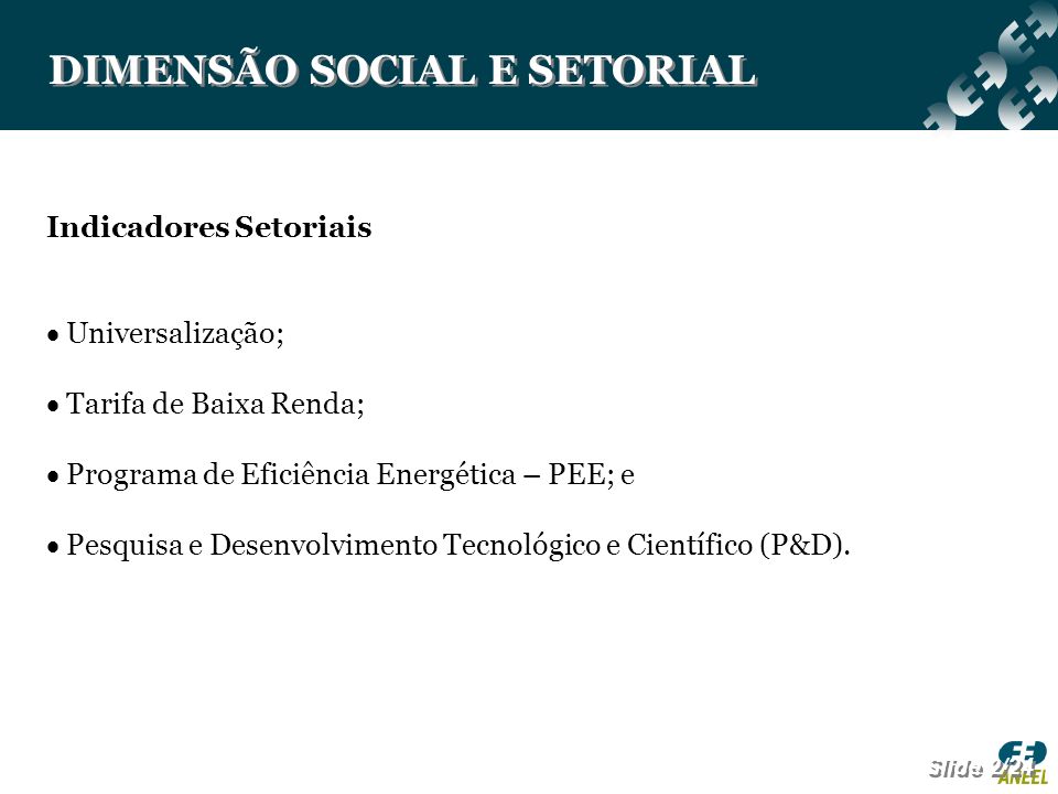 DIMENSÃO SOCIAL E SETORIAL