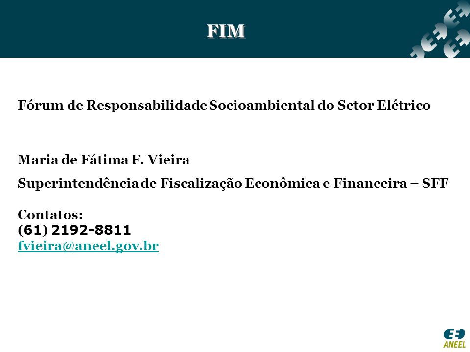 FIM Fórum de Responsabilidade Socioambiental do Setor Elétrico