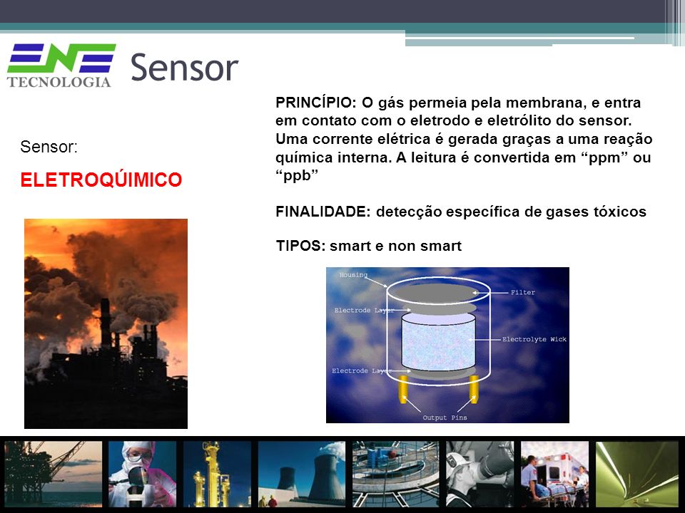 Sensor ELETROQÚIMICO Sensor: