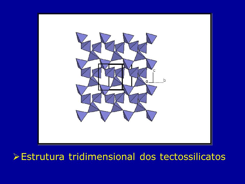 Estrutura tridimensional dos tectossilicatos