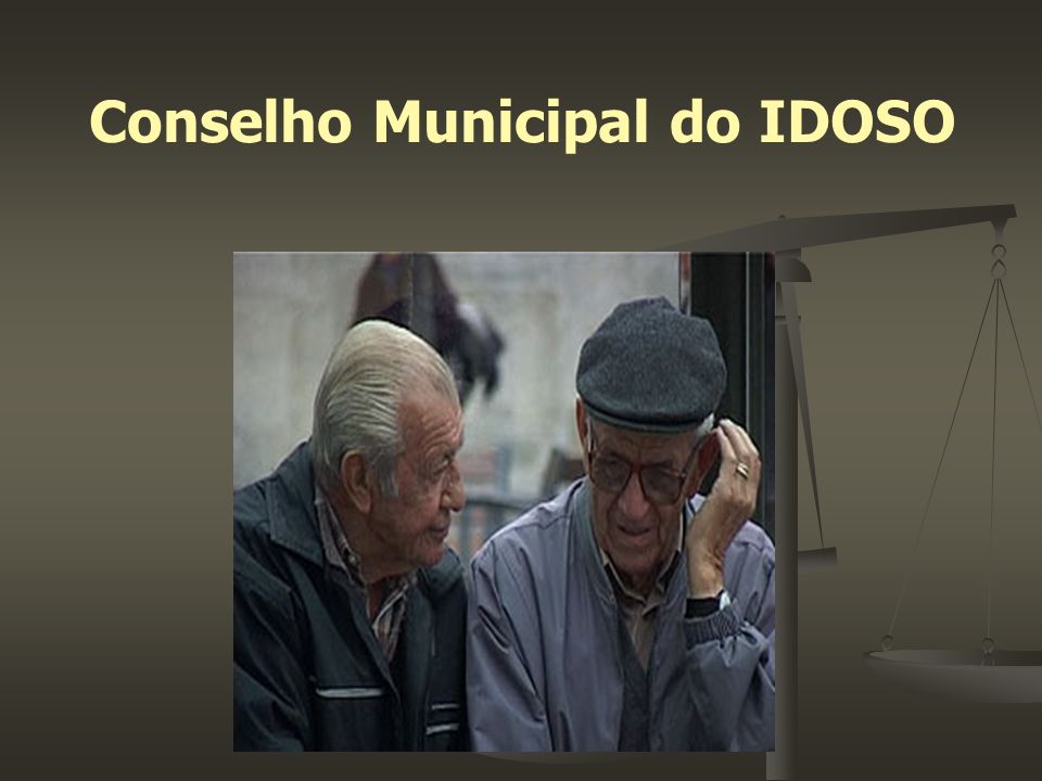 Conselho Municipal do IDOSO