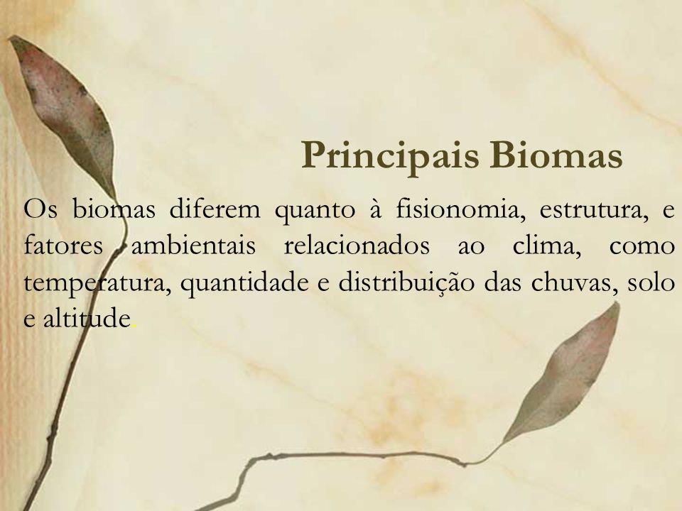 Principais Biomas