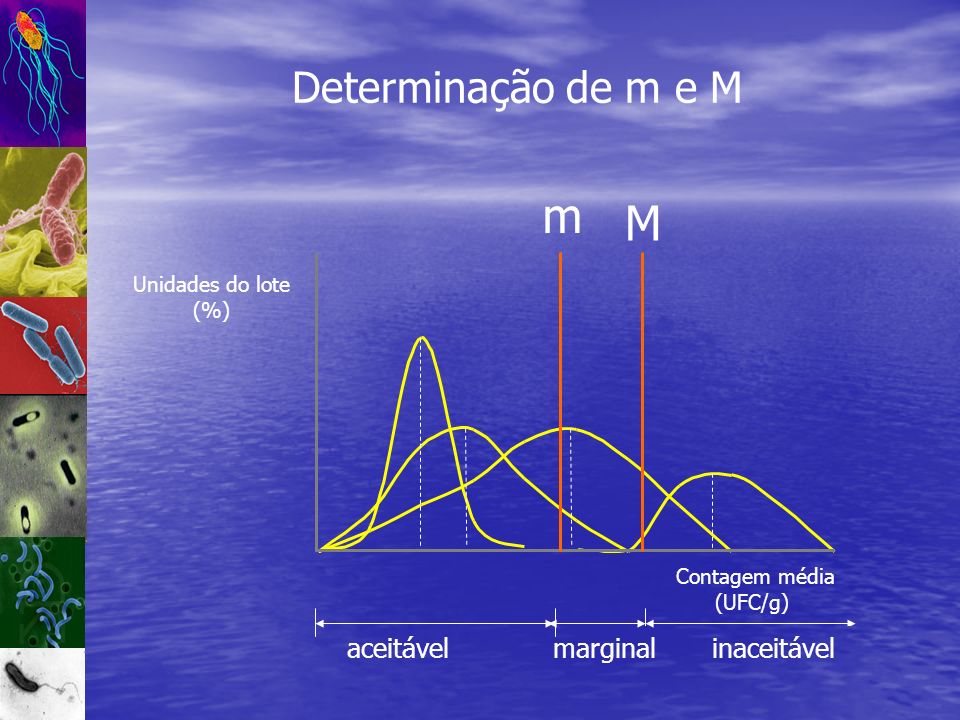 m M Determinação de m e M aceitável marginal inaceitável