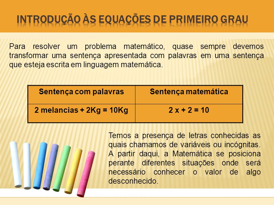 Equações. - ppt carregar