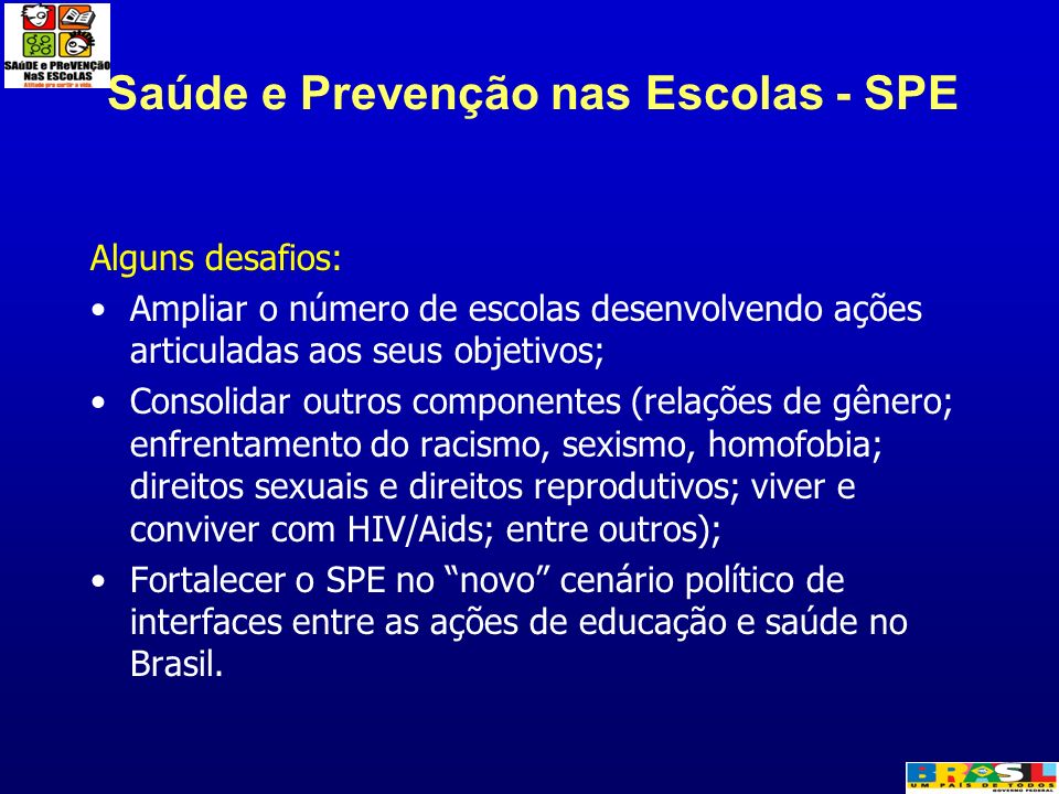 Saúde e Prevenção nas Escolas - SPE