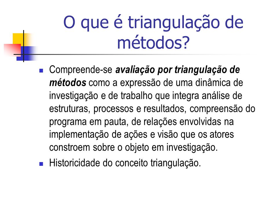 Pesquisa Científica - Análise dos dados (Triangulação) 