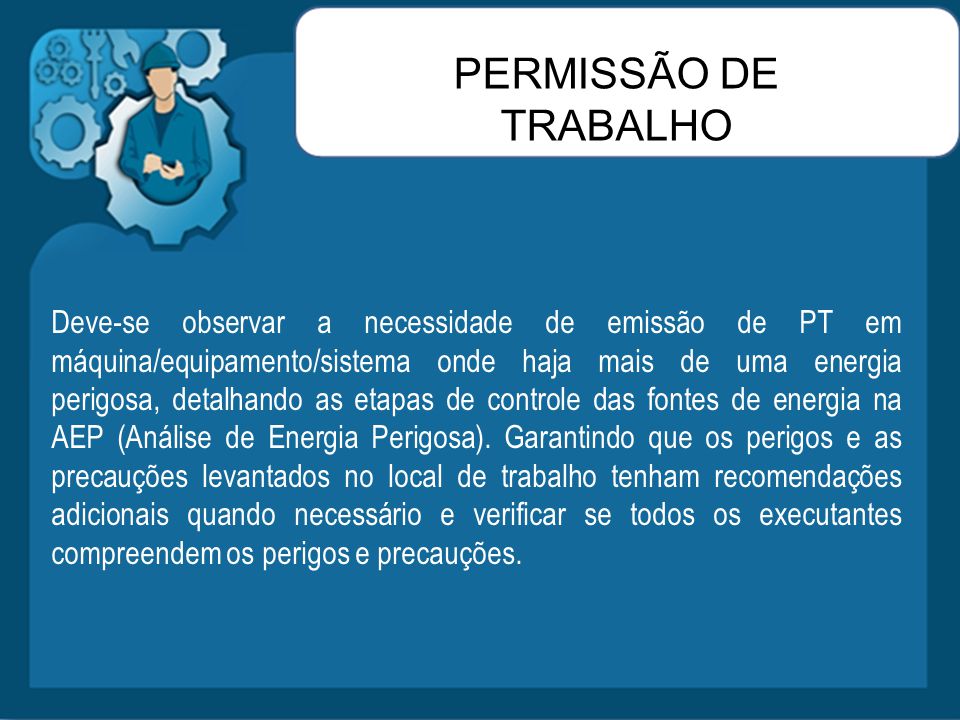 PERMISSÃO DE TRABALHO