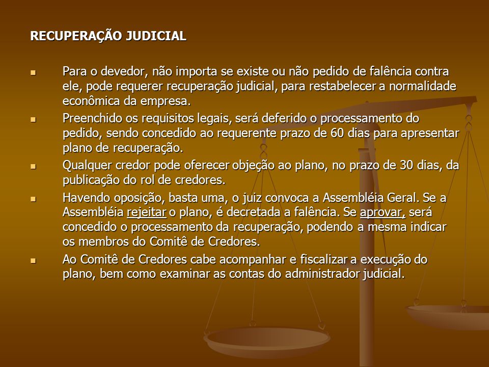 RECUPERAÇÃO JUDICIAL