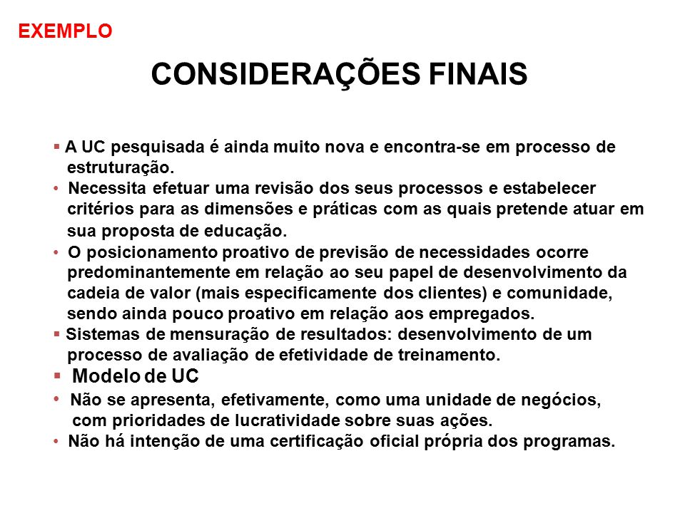 Exemplo De Considerações Finais Do Trabalho De Filosofia 6 Ano