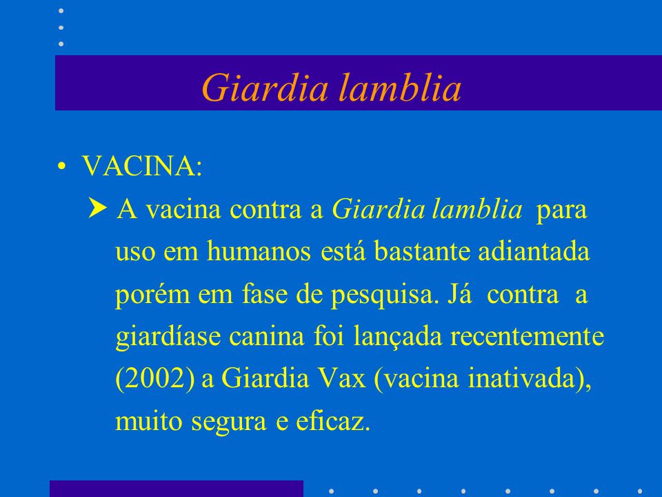 vakcina giardia sua)