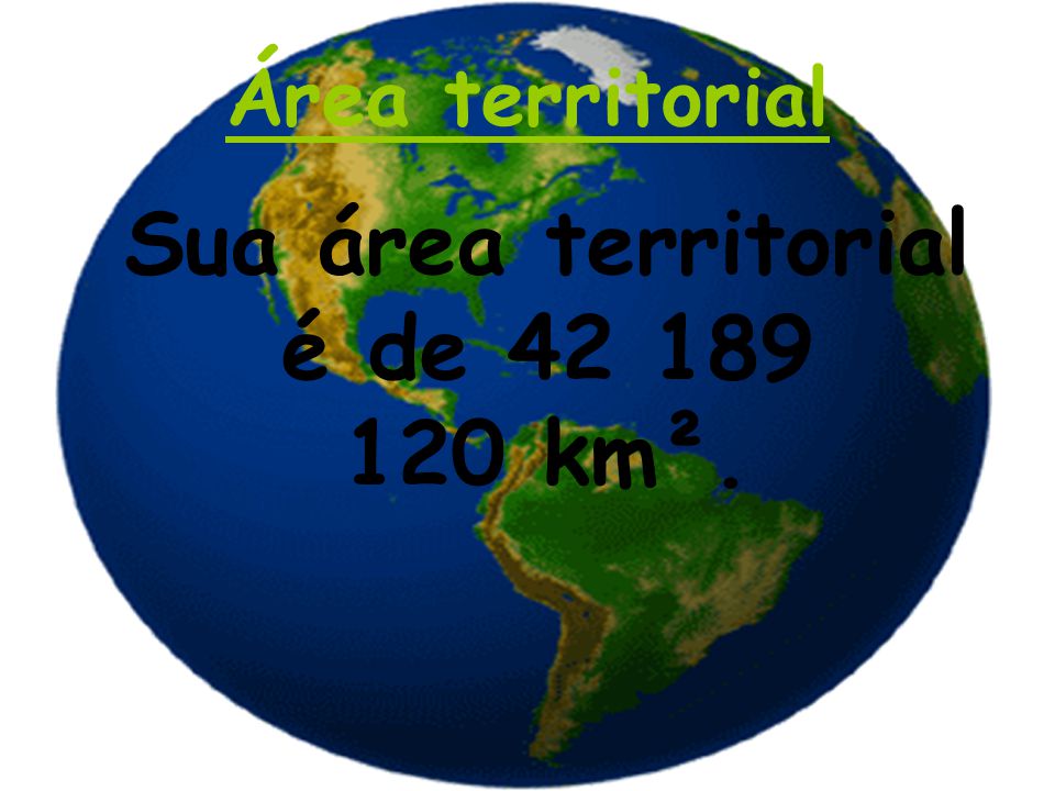 Sua área territorial é de km².