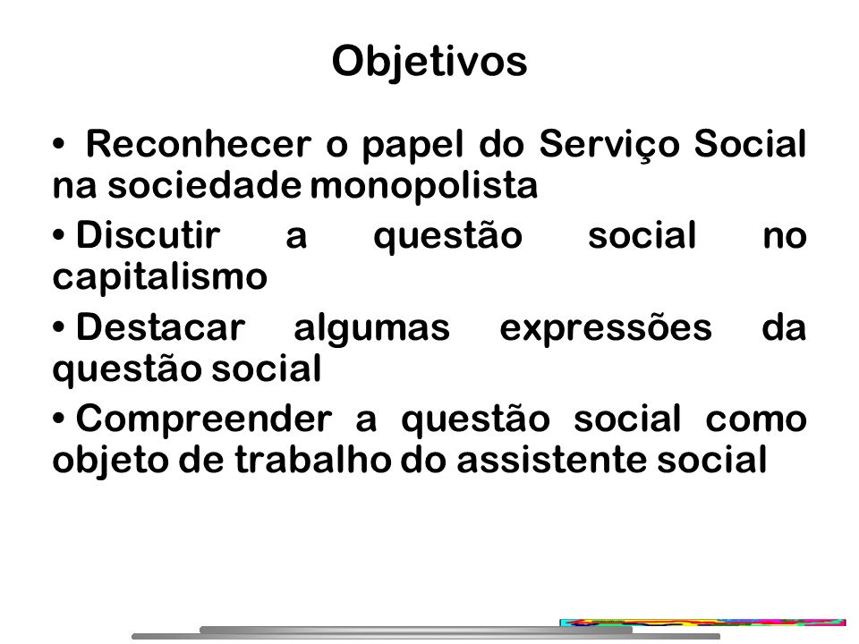 AVALIAÇÃO FINAL O Serviço Social no Capitalismo - O Serviço Social