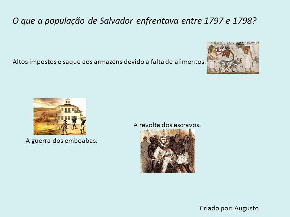 O que a população de Salvador enfrentava entre 1797 e 1798