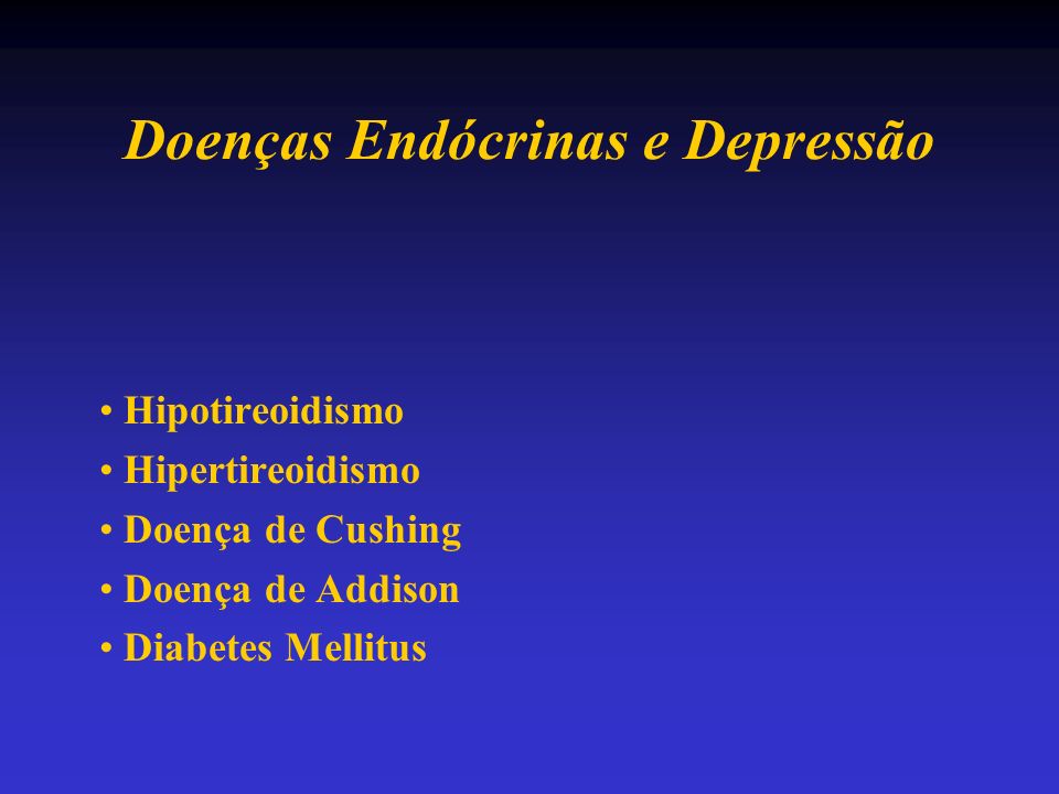 Doenças Endócrinas e Depressão