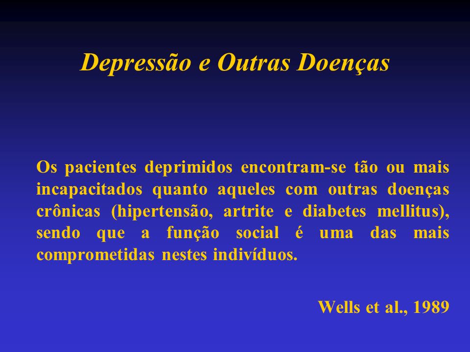 Depressão e Outras Doenças