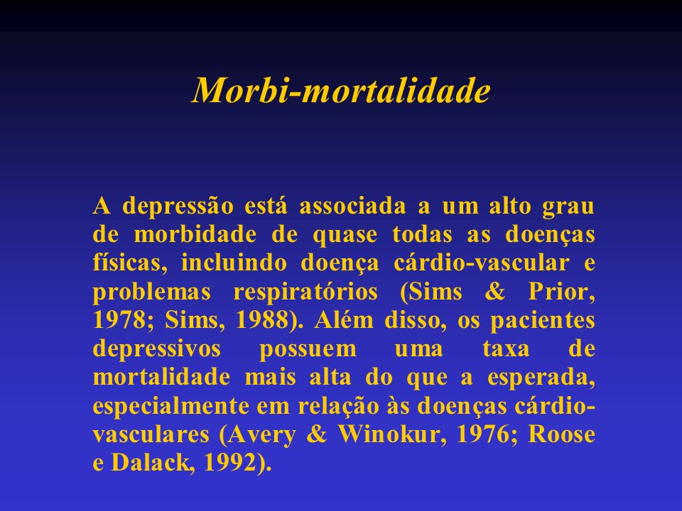 Morbi-mortalidade