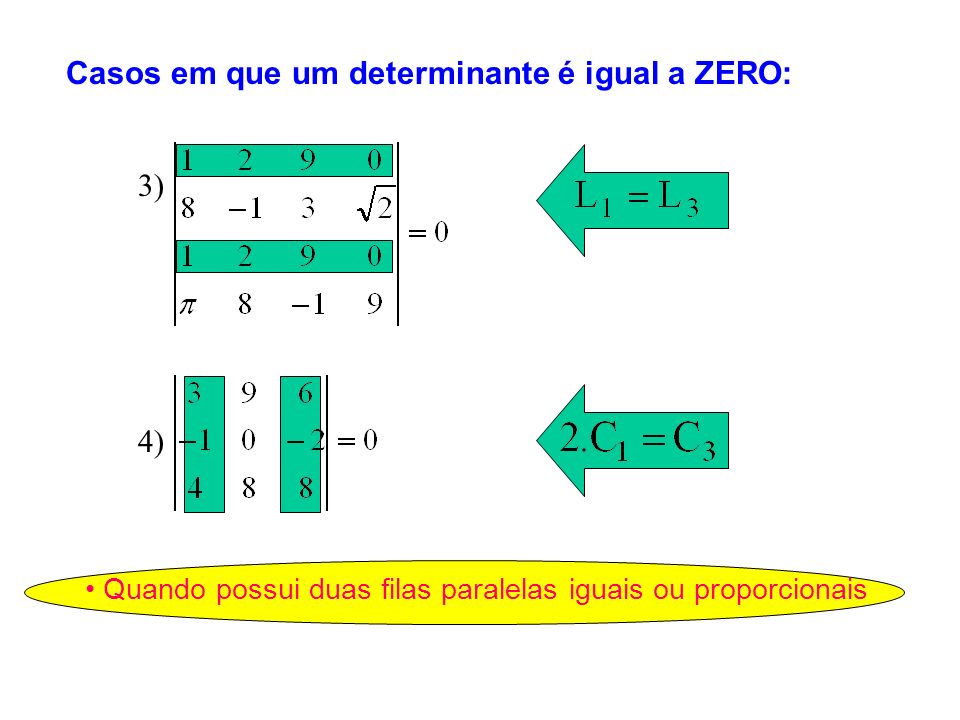 • Quando possui duas filas paralelas iguais ou proporcionais