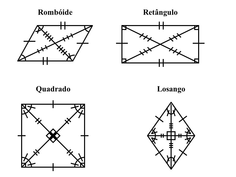 Rombóide Retângulo Quadrado Losango