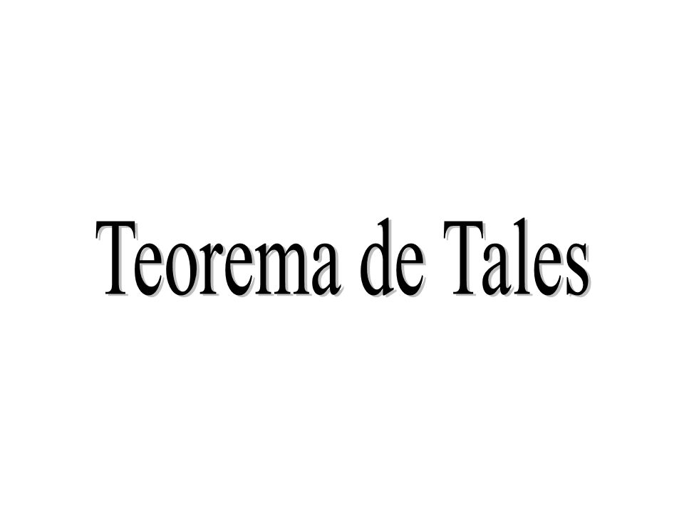 Teorema de Tales