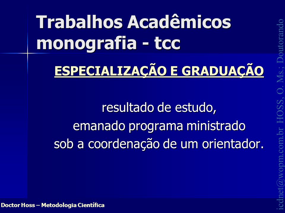 Trabalhos Acadêmicos monografia - tcc