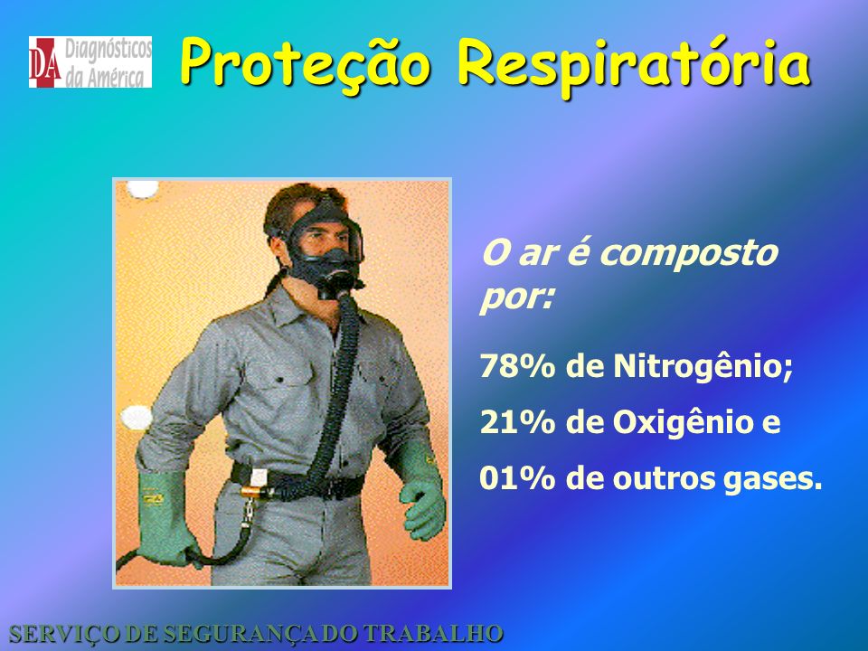 Proteção Respiratória SERVIÇO DE SEGURANÇA DO TRABALHO