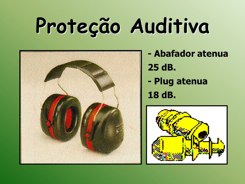 Proteção Auditiva - Abafador atenua 25 dB.