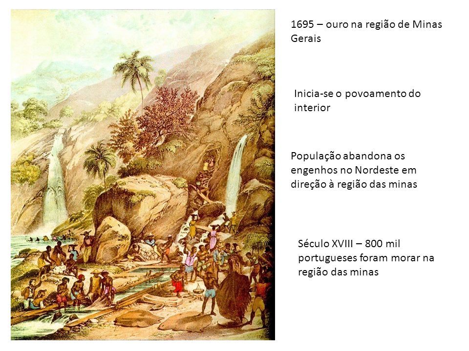 1695 – ouro na região de Minas Gerais