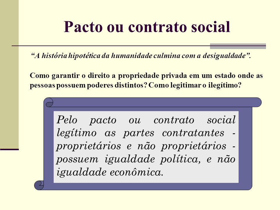 Pacto ou contrato social