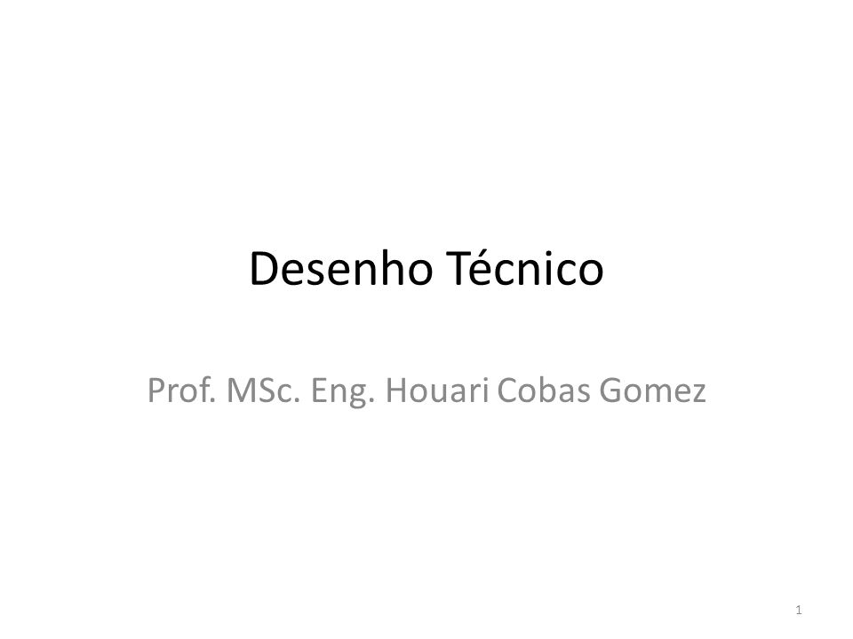 Prof. MSc. Eng. Houari Cobas Gomez