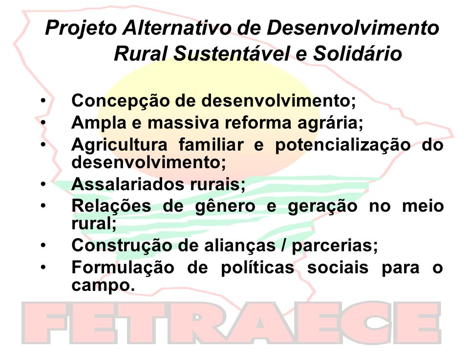 Projeto Alternativo de Desenvolvimento Rural Sustentável e Solidário