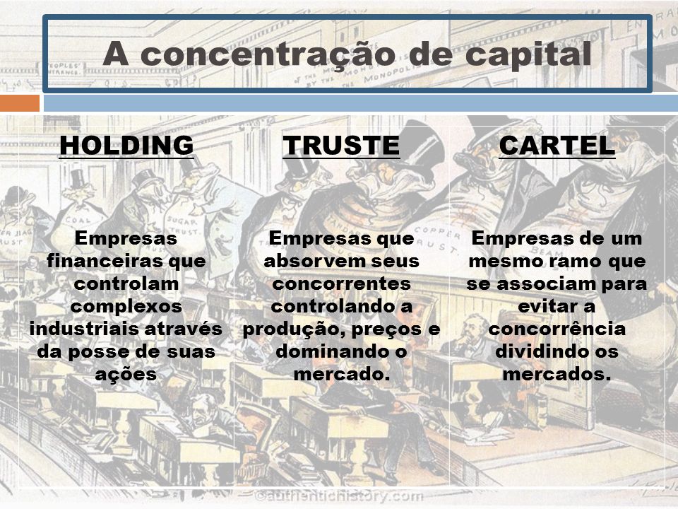 A concentração de capital