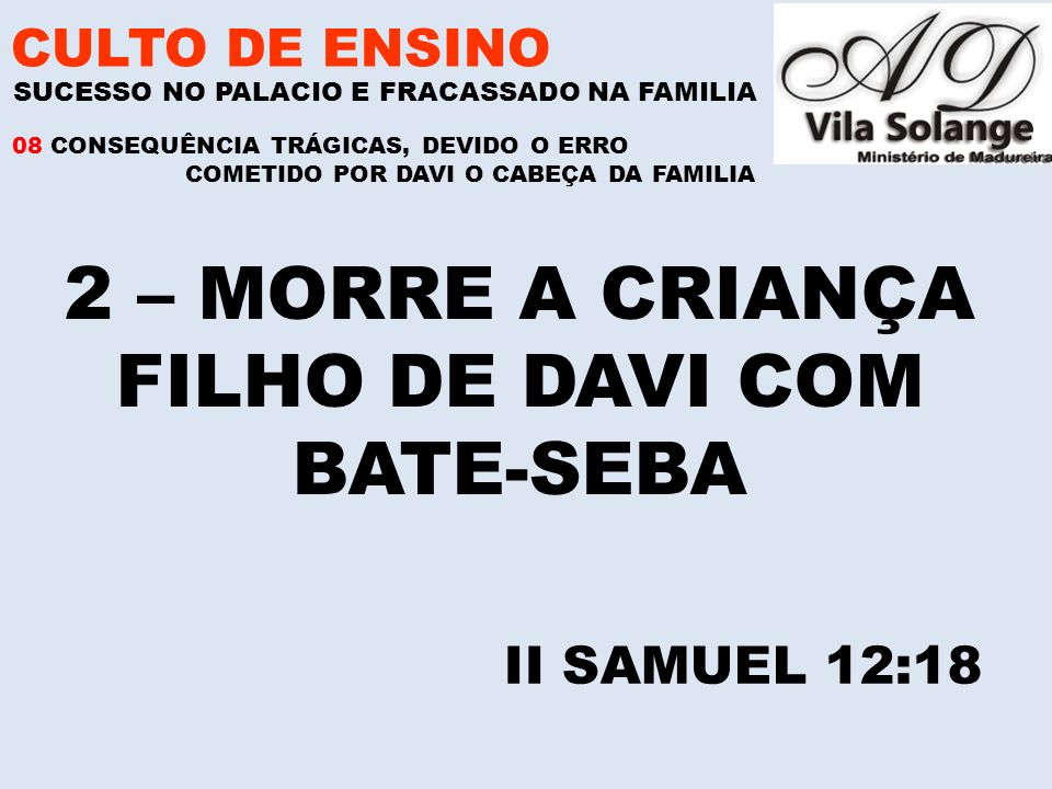FILHO DE DAVI COM BATE-SEBA