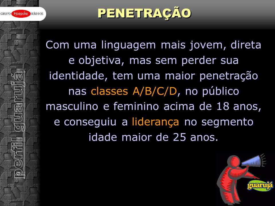 perfil guarujá PENETRAÇÃO