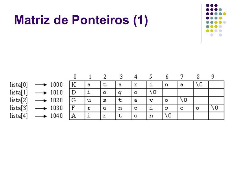 Matriz de Ponteiros (1)