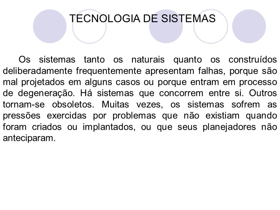 TECNOLOGIA DE SISTEMAS