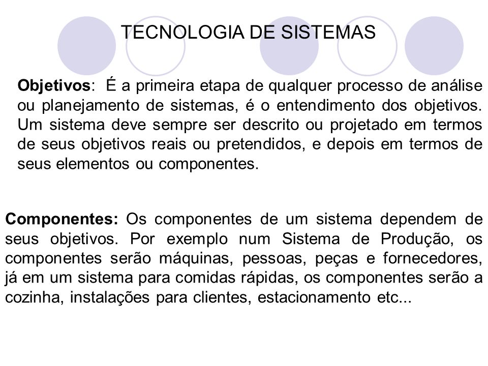TECNOLOGIA DE SISTEMAS