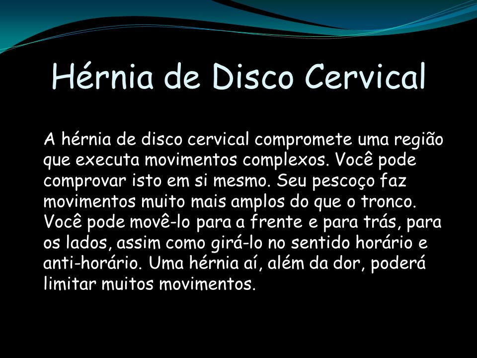 Hérnia de Disco Cervical