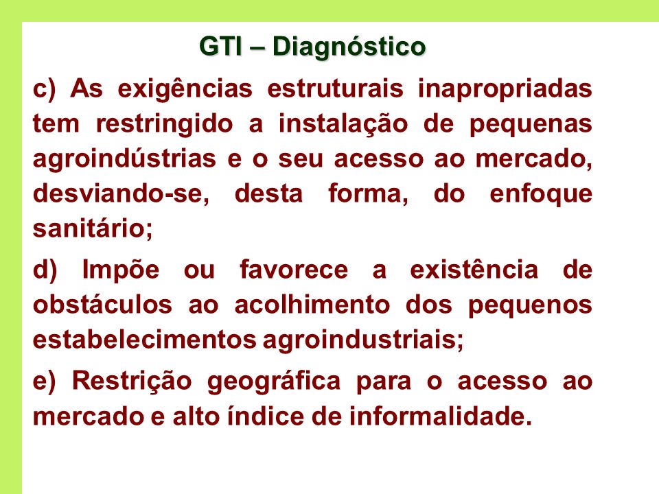 GTI – Diagnóstico