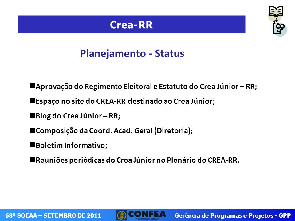 Planejamento - Status Crea-RR