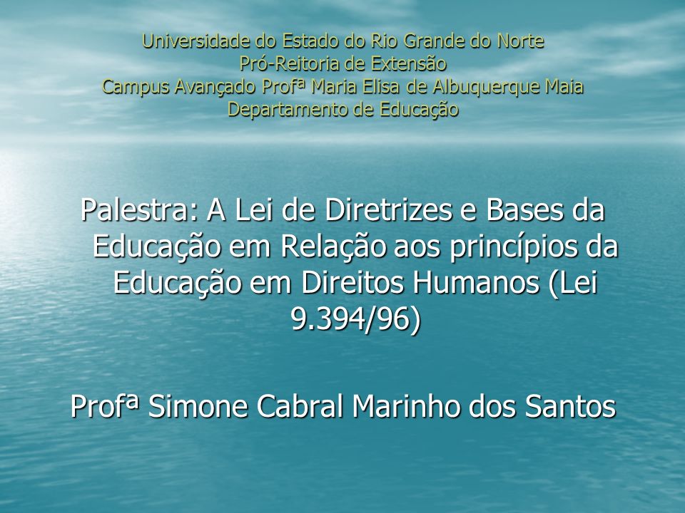Profª Simone Cabral Marinho dos Santos