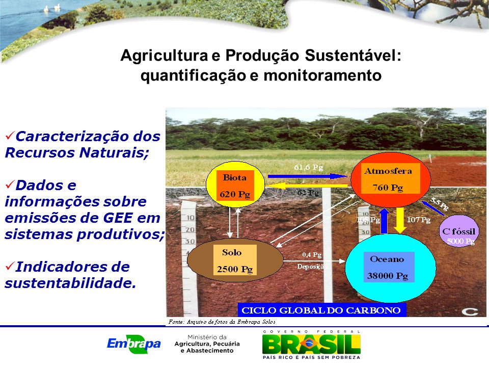 Agricultura e Produção Sustentável: quantificação e monitoramento