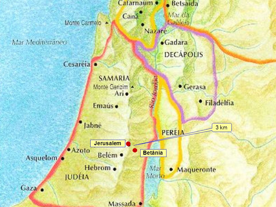 3 km Jerusalem Betânia