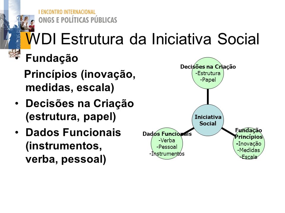 WDI Estrutura da Iniciativa Social